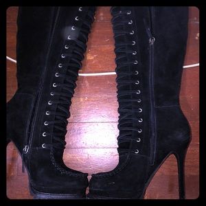 Bebe Rowdy Knee High Boots 6.5